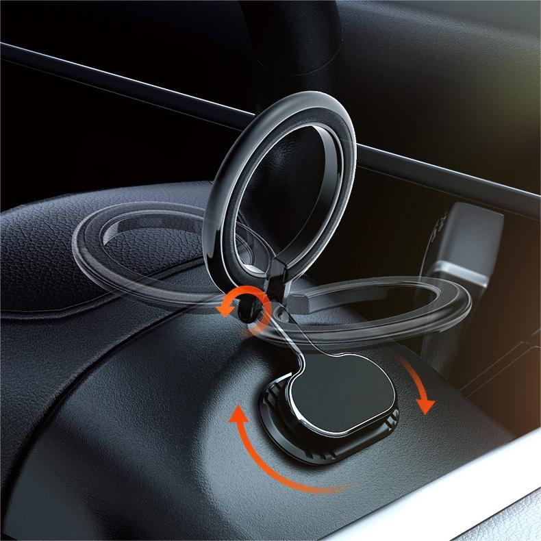 Powerful Magnetic Ring Adhesive Car Phone Mount: Secure and Easy Installation