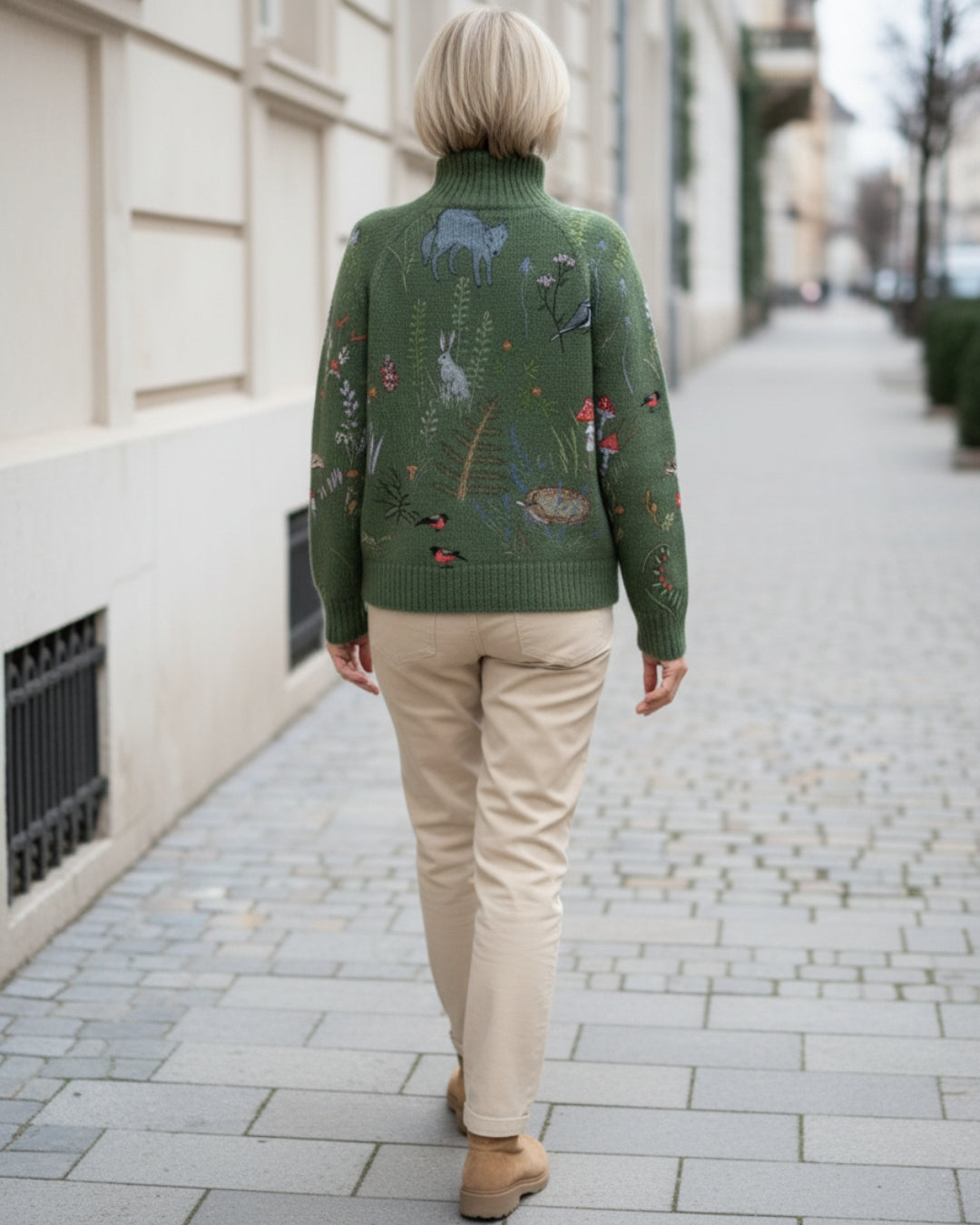 Woodland Knit Turtleneck Sweater