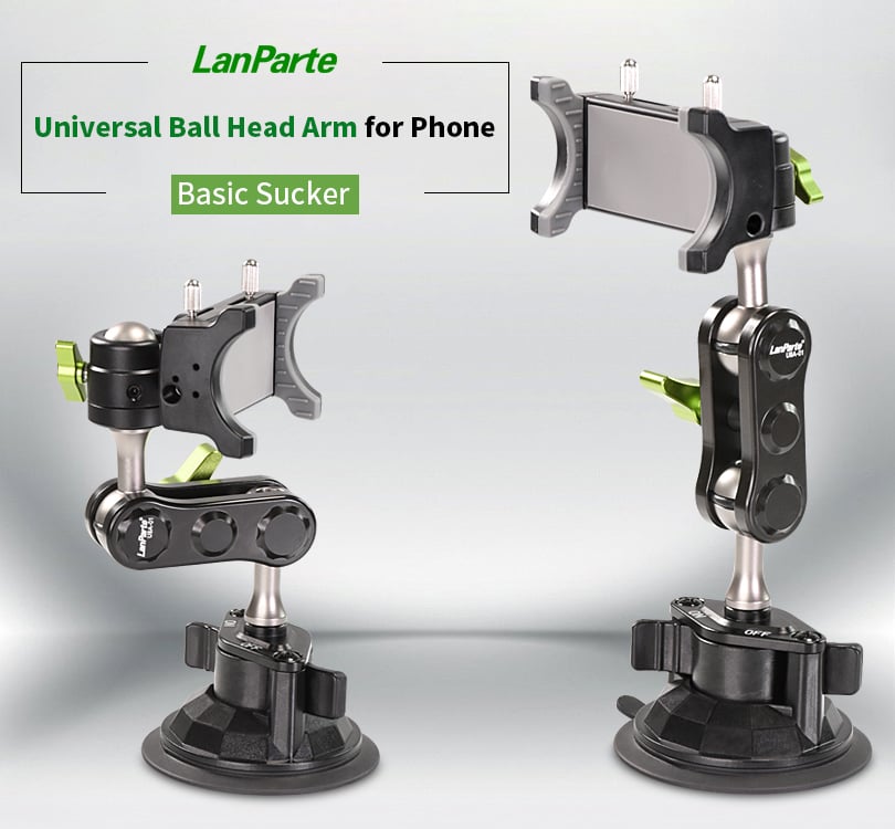 Multifunctional Suction Cup Phone Mount for Mobile Filming