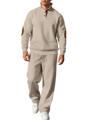 Men’s Ribbed Knit Casual Set