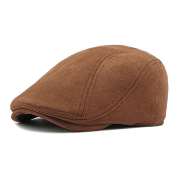 AmberArt | Classic Suede Flat Cap
