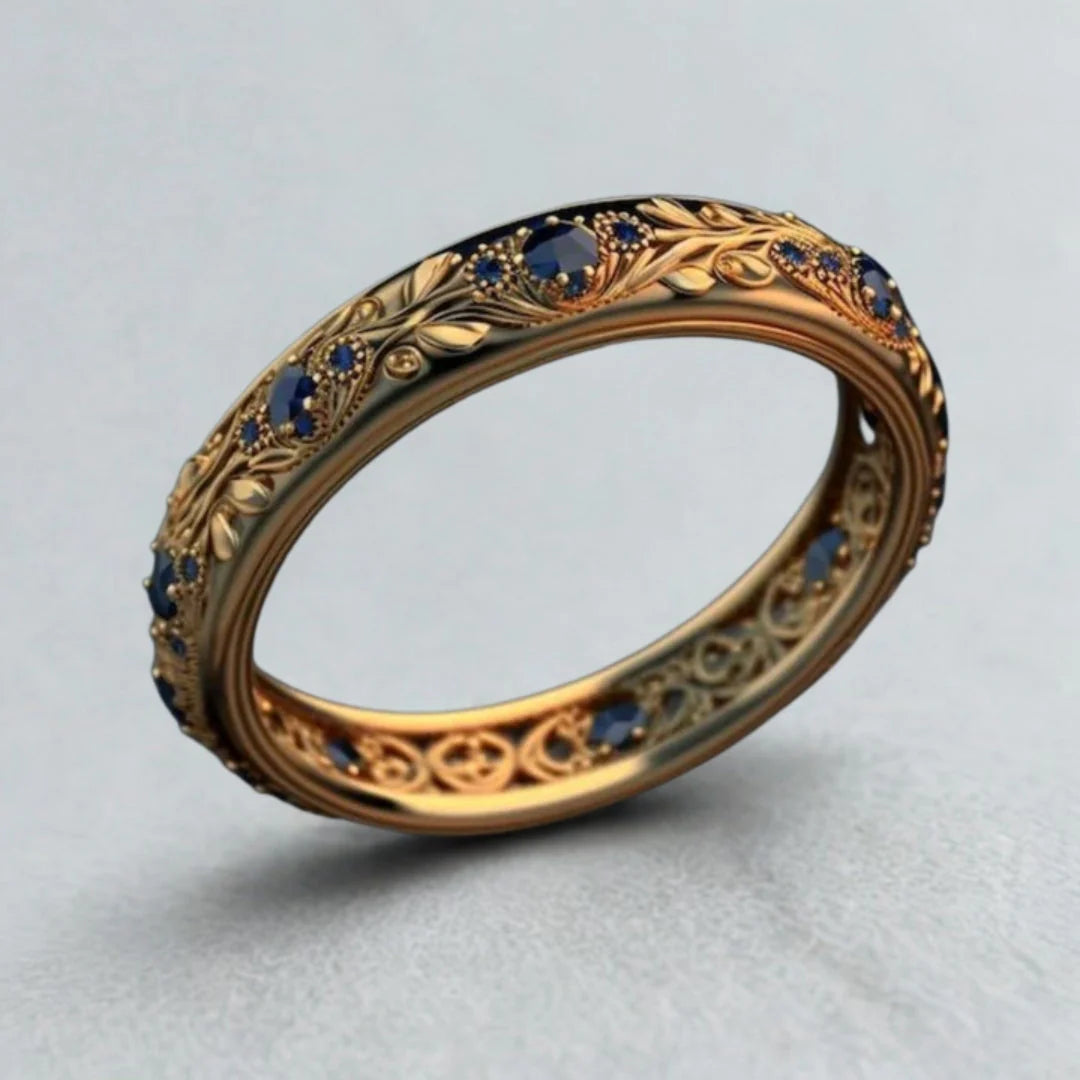 Everyone Is Noticing This Blue Leaf Ring