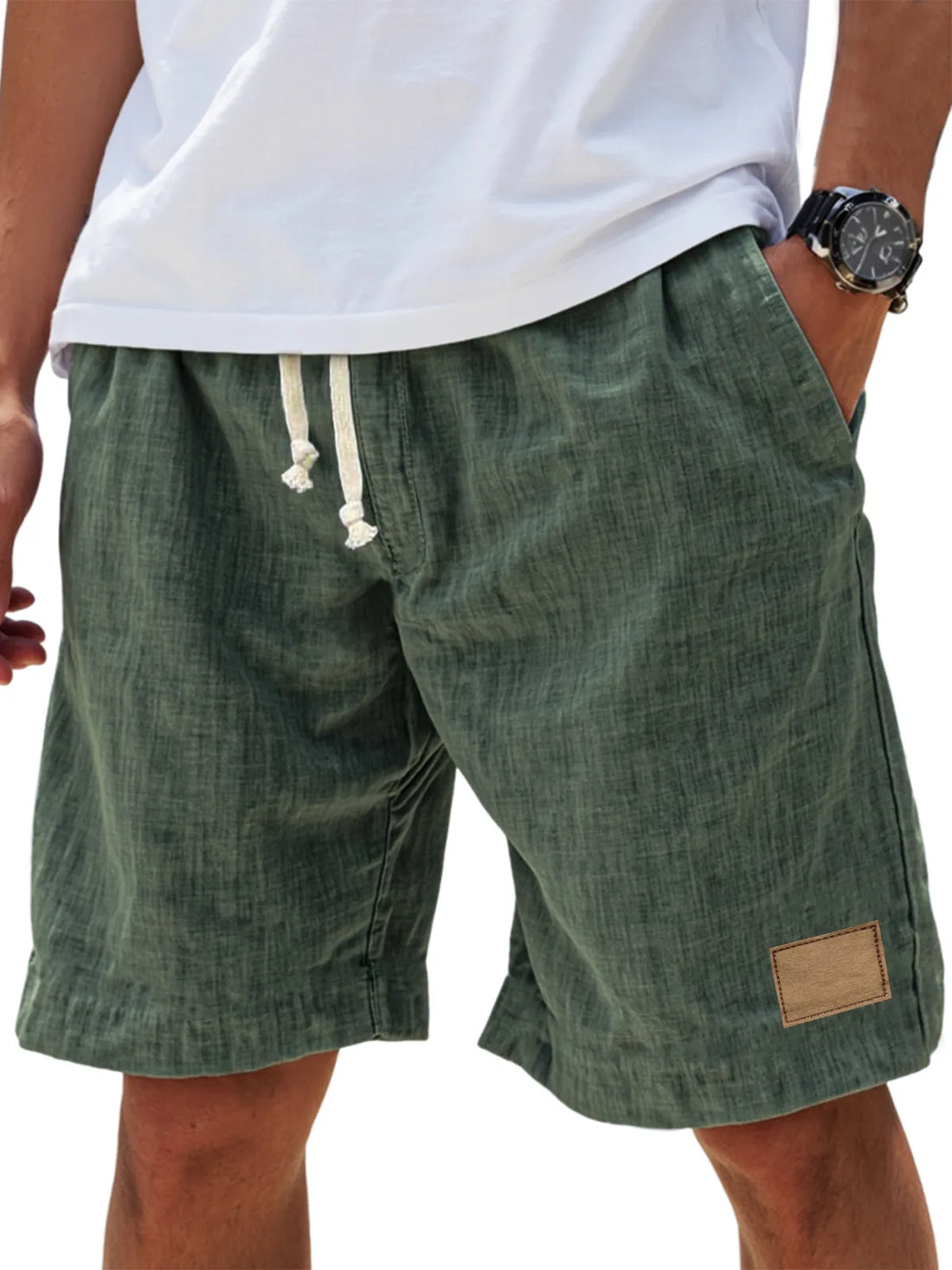 Men's Breathable Linen Loose Holiday Shorts