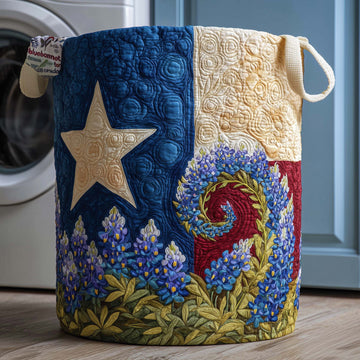 Patriot Bloom Quilted Laundry Basket GFTOQM2825