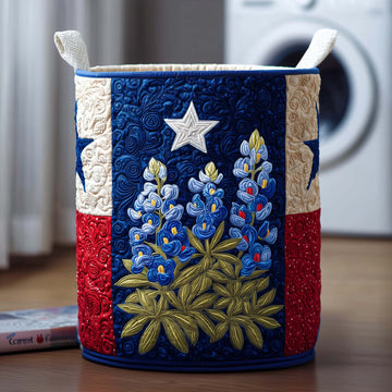 Blue Star Quilted Laundry Basket GFTOQM2826