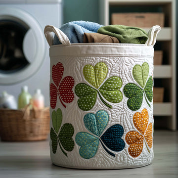 Blessed Greenery Quilted Laundry Basket GFTOTP17095