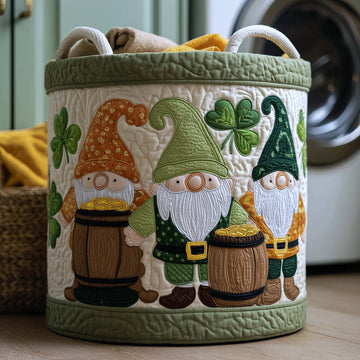 Blessed Greenery Quilted Laundry Basket GFTOTP17096