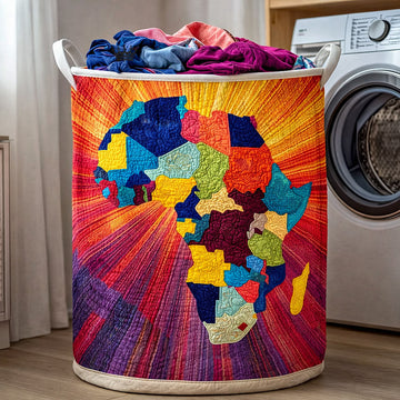 Ebony Glow Quilted Laundry Basket GFTOTP17557