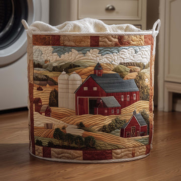 Village Farm Quilted Laundry Basket GFTOYC2926