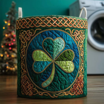 Celtic Clover Quilted Laundry Basket GFTOYC2960