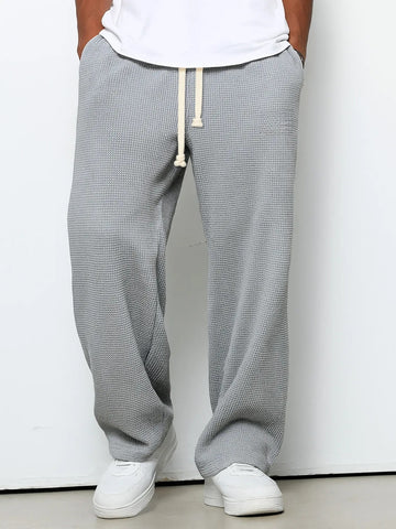 Cozy Waffle-knit Pants