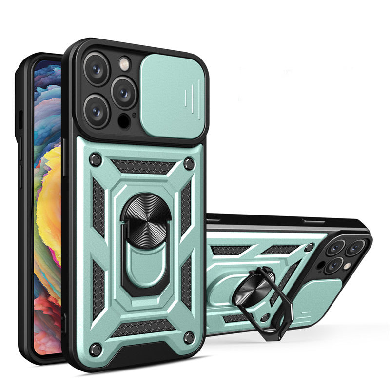 Anti Shock Case for iPhone with Magnetic Ring Kickstand