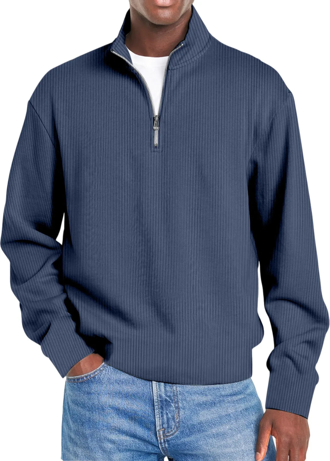 Men's Solid Color Cozy Sweatshirt