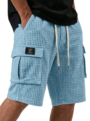 Ultra-Breathable Waffle-Knit Cargo Shorts