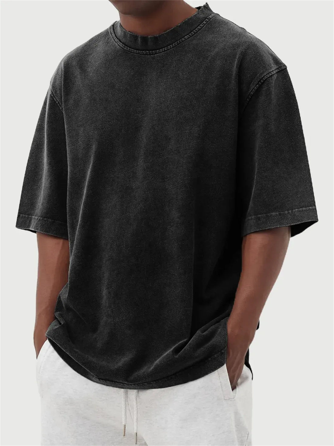 Men’s Solid Color Oversized T-Shirt