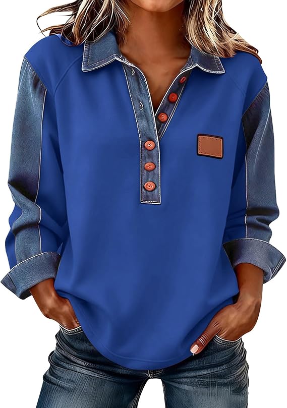 Women's Long-Sleeve Denim Shirt