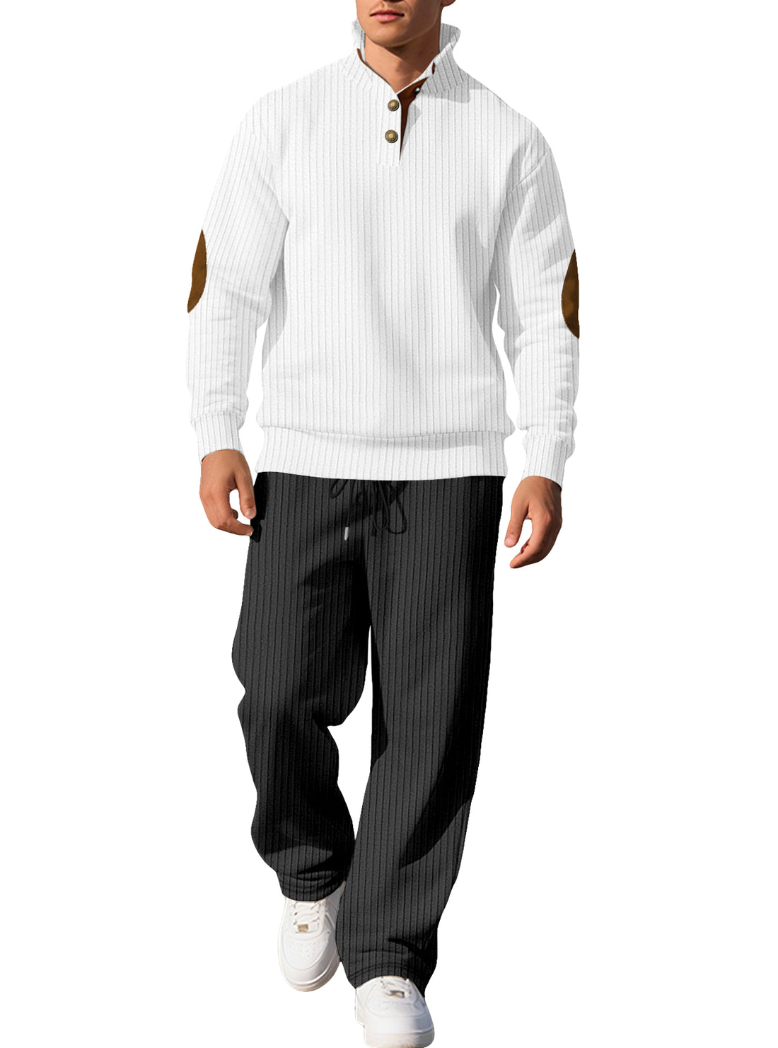 Men’s Ribbed Knit Casual Set