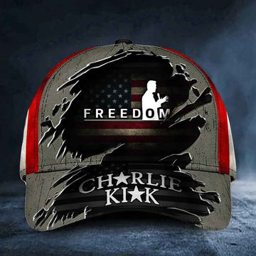 Unisex-Kappe mit amerikanischer Flagge im Rip-Design – Verstellbare Streetstyle-Kappe 